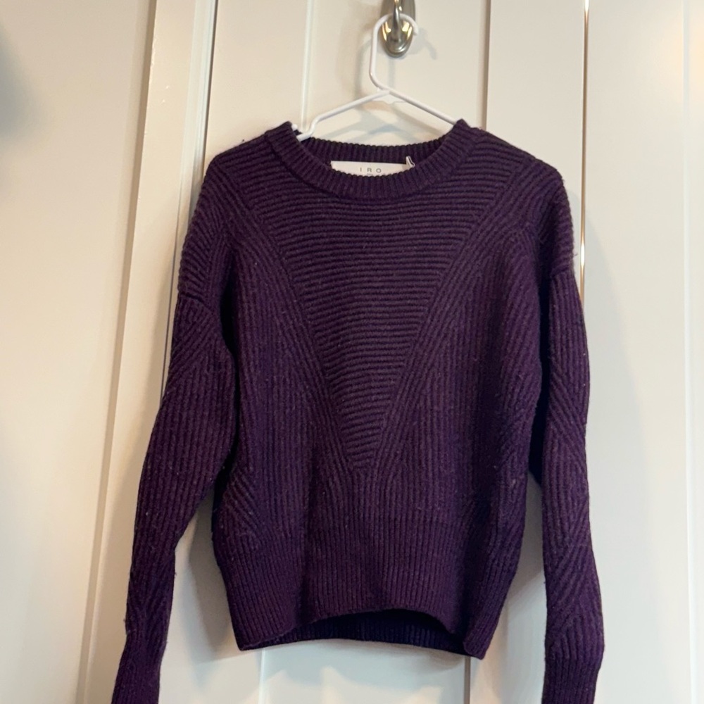 IRO Deep Purple Crew Neck Sweater